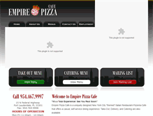 Tablet Screenshot of empirepizza.com